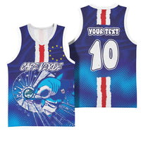 Custom Cape Verde Football Blue Shark Mascot Basketball Jersey Glory 2026