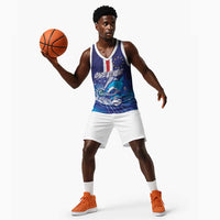 Custom Cape Verde Football Blue Shark Mascot Basketball Jersey Glory 2026