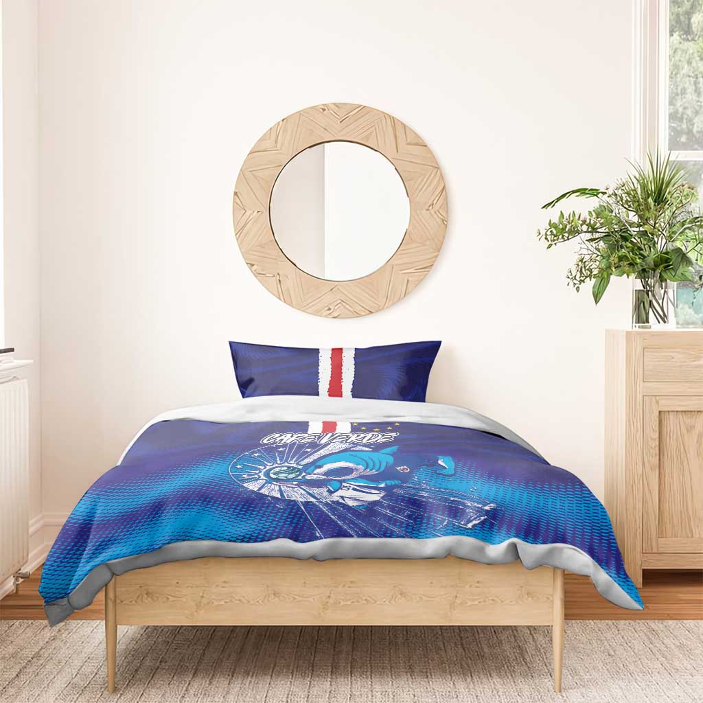 Cape Verde Football Blue Shark Mascot Bedding Set Glory 2026