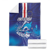 Cape Verde Football Blue Shark Mascot Blanket Glory 2026