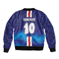 Custom Cape Verde Football Blue Shark Mascot Bomber Jacket Glory 2026