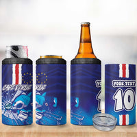 Custom Cape Verde Football Blue Shark Mascot 4 in 1 Can Cooler Tumbler Glory 2026