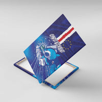 Cape Verde Football Blue Shark Mascot Canvas Wall Art Glory 2026
