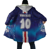 Custom Cape Verde Football Blue Shark Mascot Cloak Glory 2026