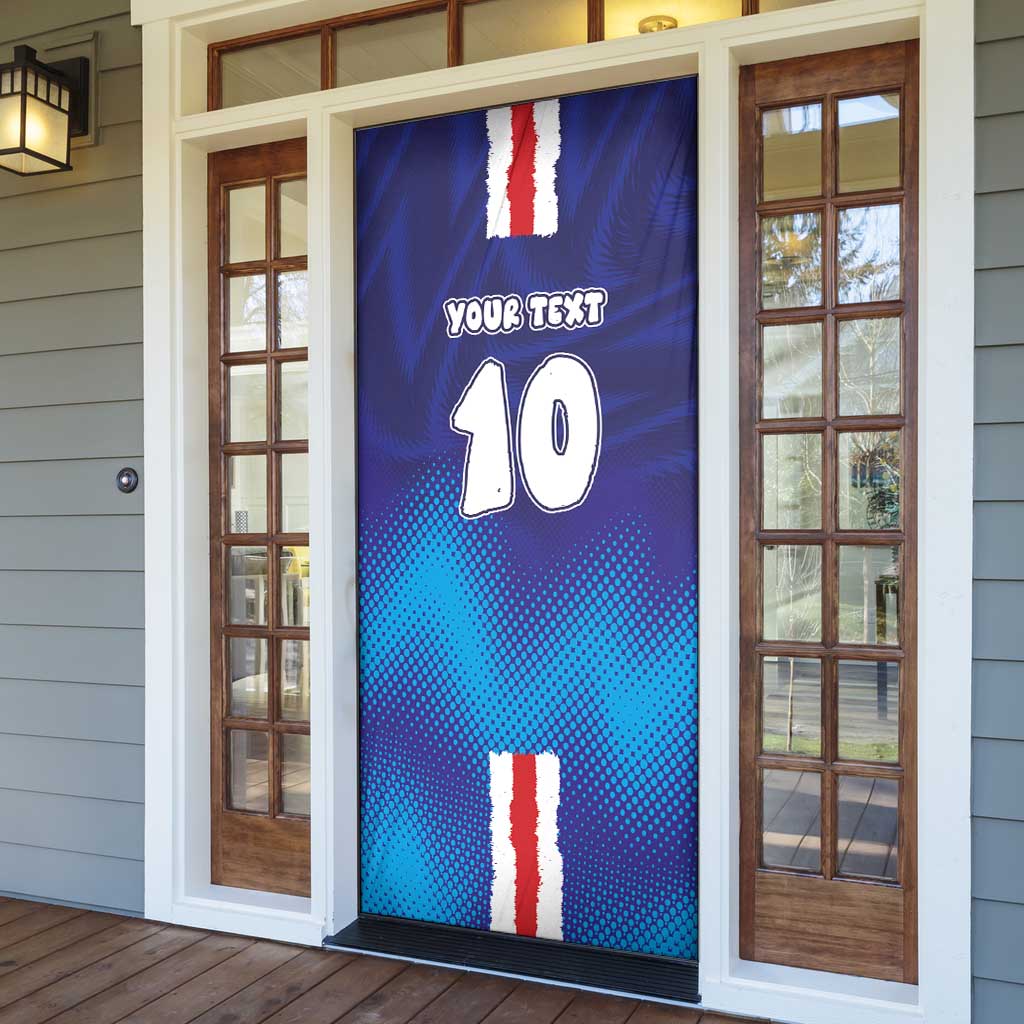 Custom Cape Verde Football Blue Shark Mascot Door Cover Glory 2026