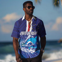 Custom Cape Verde Football Blue Shark Mascot Hawaiian Shirt Glory 2026