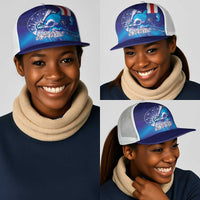 Cape Verde Football Blue Shark Mascot Mesh Trucker Cap Glory 2026