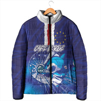 Custom Cape Verde Football Blue Shark Mascot Padded Jacket Glory 2026