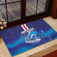 Cape Verde Football Blue Shark Mascot Rubber Doormat Glory 2026