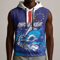 Custom Cape Verde Football Blue Shark Mascot Sleeveless Hoodie Glory 2026