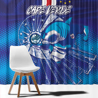 Cape Verde Football Blue Shark Mascot Window Curtain Glory 2026