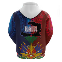 Haiti Coat Of Arms Map Dashiki Hoodie Vibrant Caribbean Heritage