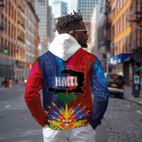 Haiti Coat Of Arms Map Dashiki Hoodie Vibrant Caribbean Heritage
