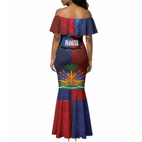 Haiti Coat Of Arms Map Dashiki Mermaid Dress Vibrant Caribbean Heritage