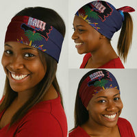 Haiti Coat Of Arms Map Dashiki Neck Gaiter Vibrant Caribbean Heritage