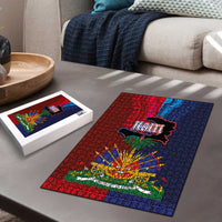Haiti Coat Of Arms Map Dashiki Puzzle Vibrant Caribbean Heritage