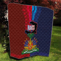 Haiti Coat Of Arms Map Dashiki Quilt Vibrant Caribbean Heritage