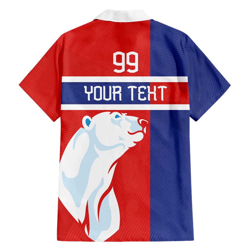 Custom Norway Ice Hockey Hawaiian Shirt Polar Bears-Viking Ornament Flag Style