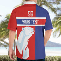 Custom Norway Ice Hockey Hawaiian Shirt Polar Bears-Viking Ornament Flag Style