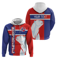 Custom Norway Ice Hockey Hoodie Polar Bears-Viking Ornament Flag Style