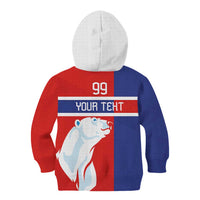 Custom Norway Ice Hockey Kid Hoodie Polar Bears-Viking Ornament Flag Style