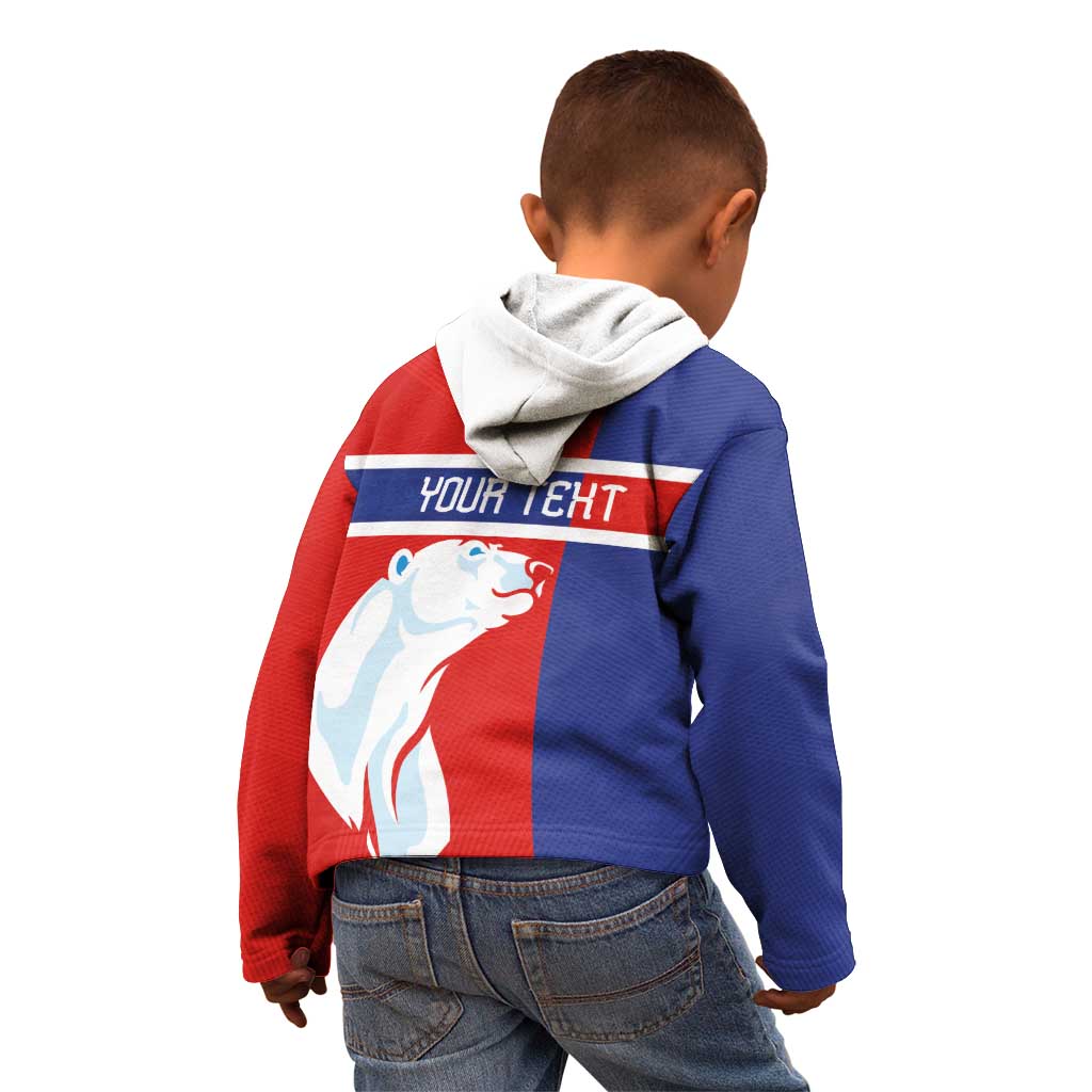 Custom Norway Ice Hockey Kid Hoodie Polar Bears-Viking Ornament Flag Style