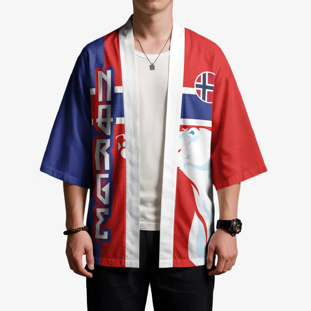 Custom Norway Ice Hockey Kimono Polar Bears-Viking Ornament Flag Style