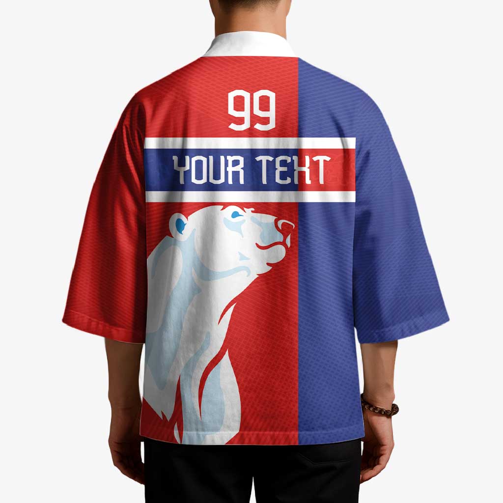 Custom Norway Ice Hockey Kimono Polar Bears-Viking Ornament Flag Style