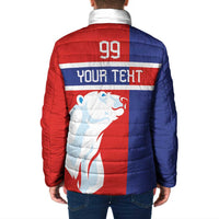 Custom Norway Ice Hockey Padded Jacket Polar Bears-Viking Ornament Flag Style