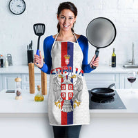 Serbia Coat Of Arms Srbija Eagle Apron Traditional Serbian Heraldic Crest White Double Headed Eagle