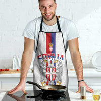 Serbia Coat Of Arms Srbija Eagle Apron Traditional Serbian Heraldic Crest White Double Headed Eagle