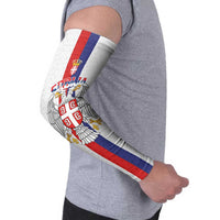 Serbia Coat Of Arms Srbija Eagle Arm Sleeves Traditional Serbian Heraldic Crest White Double Headed Eagle