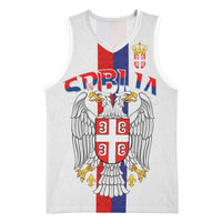Serbia Coat Of Arms Srbija Eagle Basketball Jersey Traditional Serbian Heraldic Crest White Double Headed Eagle