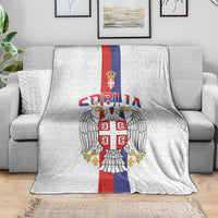 Serbia Coat Of Arms Srbija Eagle Blanket Traditional Serbian Heraldic Crest White Double Headed Eagle
