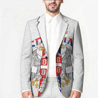 Serbia Coat Of Arms Srbija Eagle Blazer Traditional Serbian Heraldic Crest White Double Headed Eagle