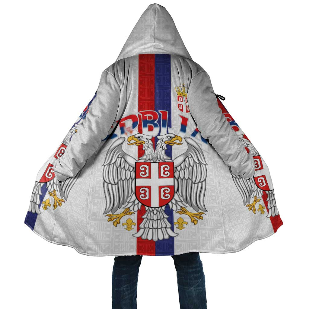 Serbia Coat Of Arms Srbija Eagle Cloak Traditional Serbian Heraldic Crest White Double Headed Eagle