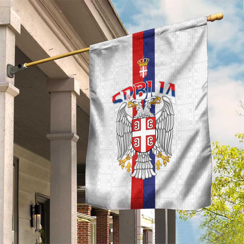 Serbia Coat Of Arms Srbija Eagle Garden Flag Traditional Serbian Heraldic Crest White Double Headed Eagle