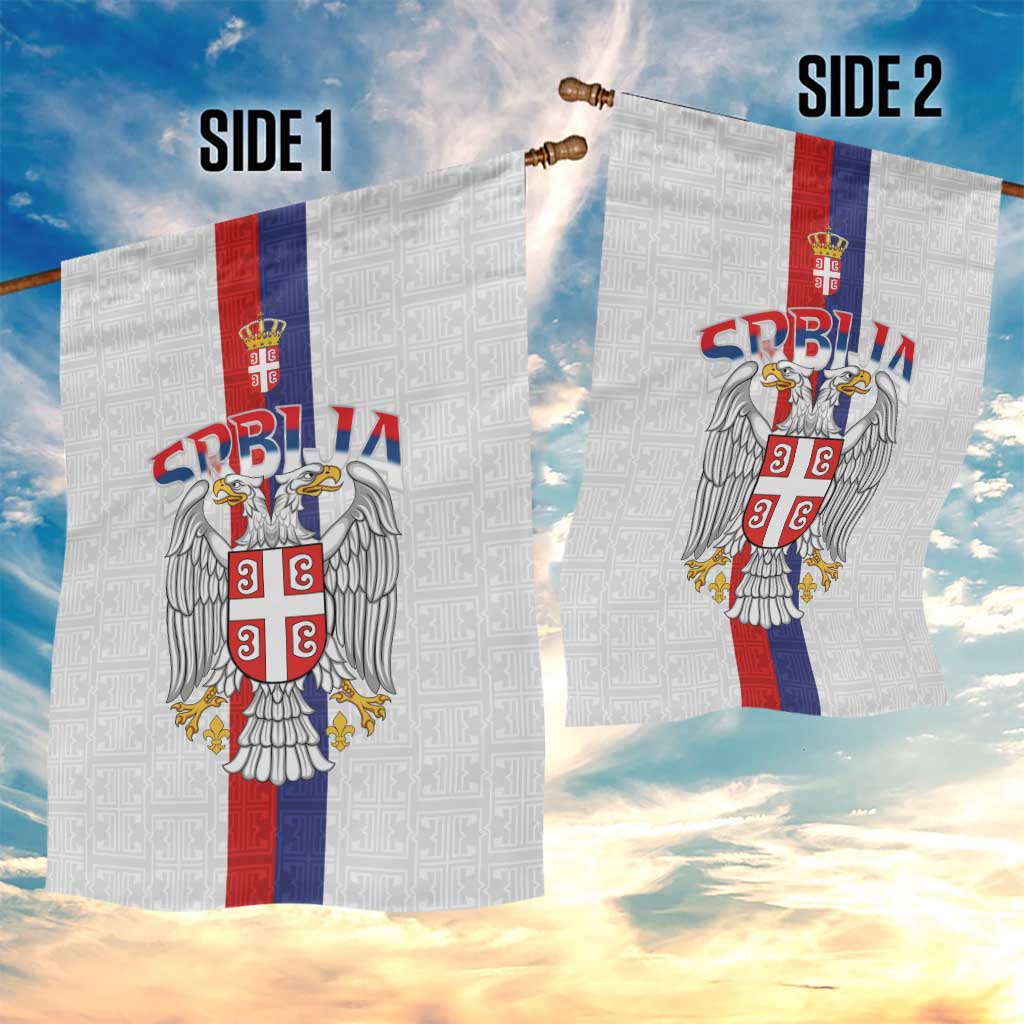 Serbia Coat Of Arms Srbija Eagle Garden Flag Traditional Serbian Heraldic Crest White Double Headed Eagle