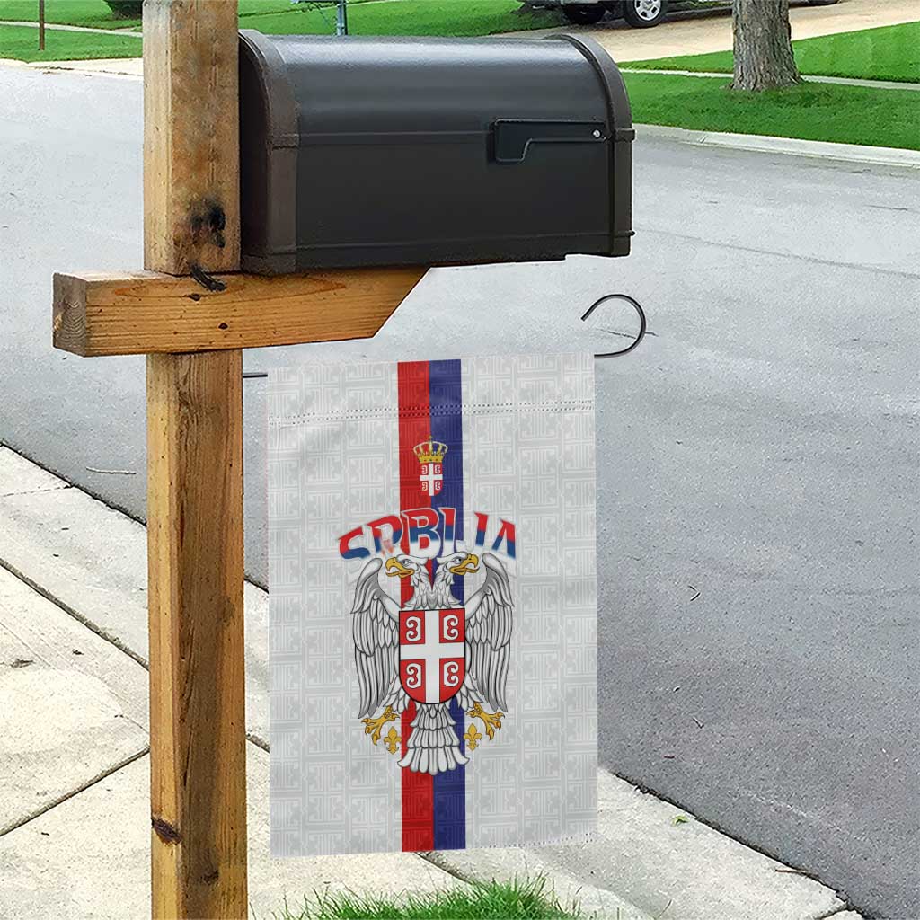 Serbia Coat Of Arms Srbija Eagle Garden Flag Traditional Serbian Heraldic Crest White Double Headed Eagle