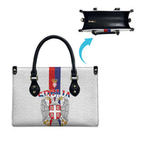 Serbia Coat Of Arms Srbija Eagle Leather Bag Traditional Serbian Heraldic Crest White Double Headed Eagle
