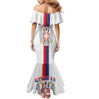 Serbia Coat Of Arms Srbija Eagle Mermaid Dress Traditional Serbian Heraldic Crest White Double Headed Eagle