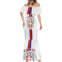 Serbia Coat Of Arms Srbija Eagle Mermaid Dress Traditional Serbian Heraldic Crest White Double Headed Eagle