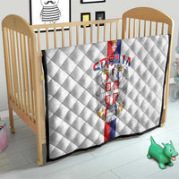 Serbia Coat Of Arms Srbija Eagle Quilt Traditional Serbian Heraldic Crest White Double Headed Eagle