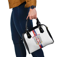 Serbia Coat Of Arms Srbija Eagle Shoulder Handbag Traditional Serbian Heraldic Crest White Double Headed Eagle