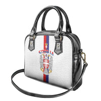 Serbia Coat Of Arms Srbija Eagle Shoulder Handbag Traditional Serbian Heraldic Crest White Double Headed Eagle