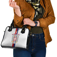 Serbia Coat Of Arms Srbija Eagle Shoulder Handbag Traditional Serbian Heraldic Crest White Double Headed Eagle
