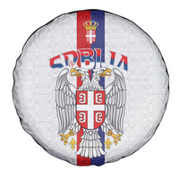 Serbia Coat Of Arms Srbija Eagle Spare Tire Cover Traditional Serbian Heraldic Crest White Double Headed Eagle