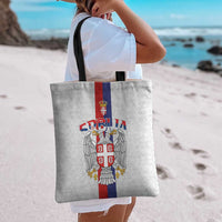 Serbia Coat Of Arms Srbija Eagle Tote Bag Traditional Serbian Heraldic Crest White Double Headed Eagle