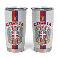Serbia Coat Of Arms Srbija Eagle Tumbler Cup Traditional Serbian Heraldic Crest White Double Headed Eagle