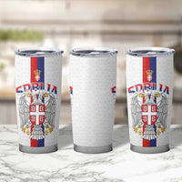 Serbia Coat Of Arms Srbija Eagle Tumbler Cup Traditional Serbian Heraldic Crest White Double Headed Eagle